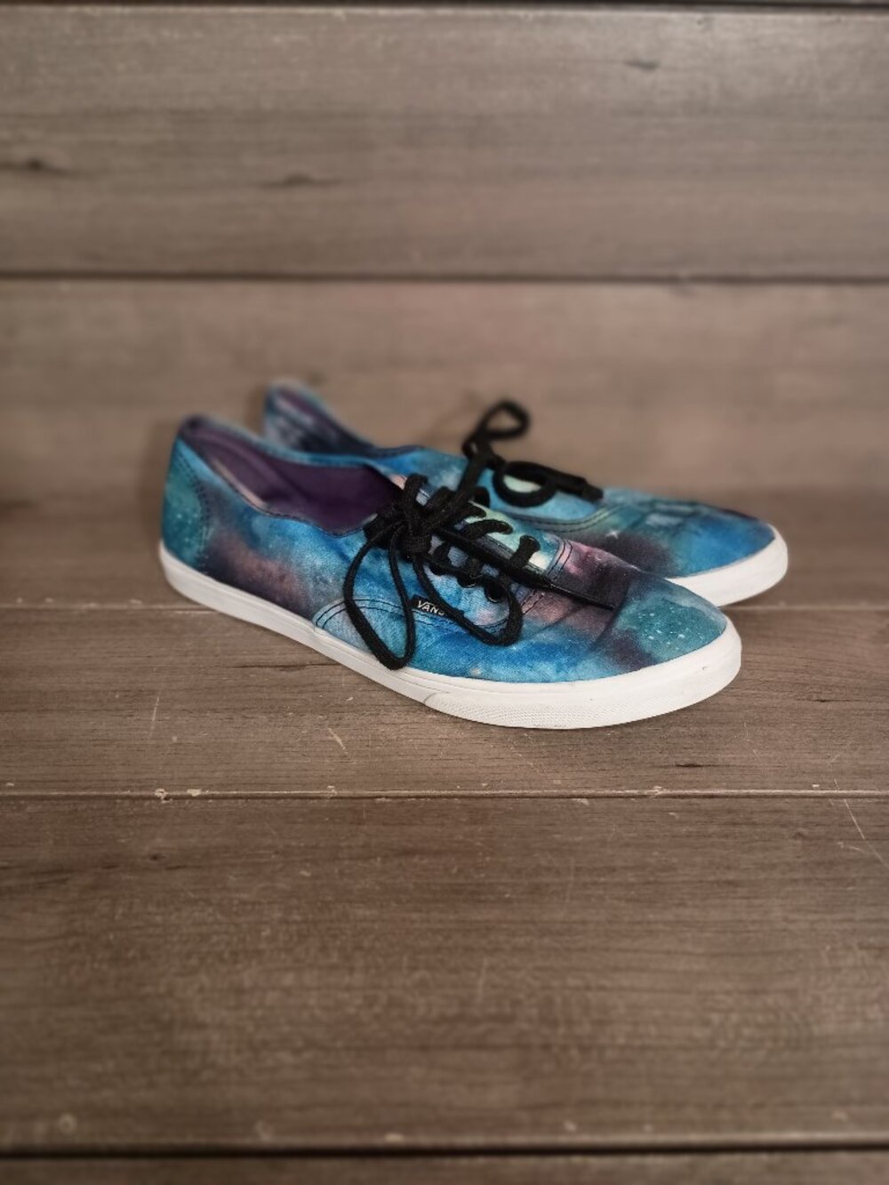 Vans Off The Wall Cosmic Galaxy Space Tennis Shoes Unisex Size Women 8.5 Men 7